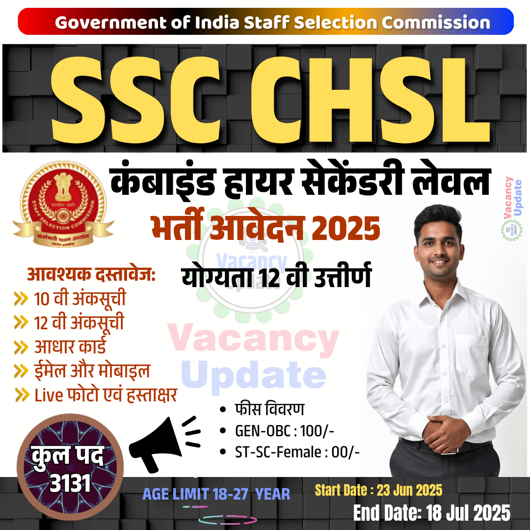 SSC CHSL 2025 Notification: 12th Pass Govt Jobs – Apply Now